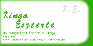 kinga eszterle business card